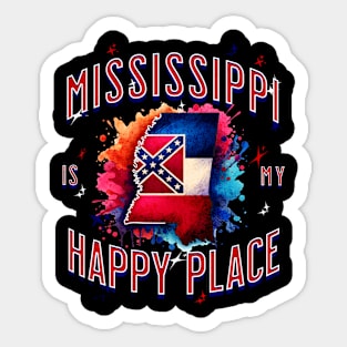 Mississippi is my Happy Place Sticker